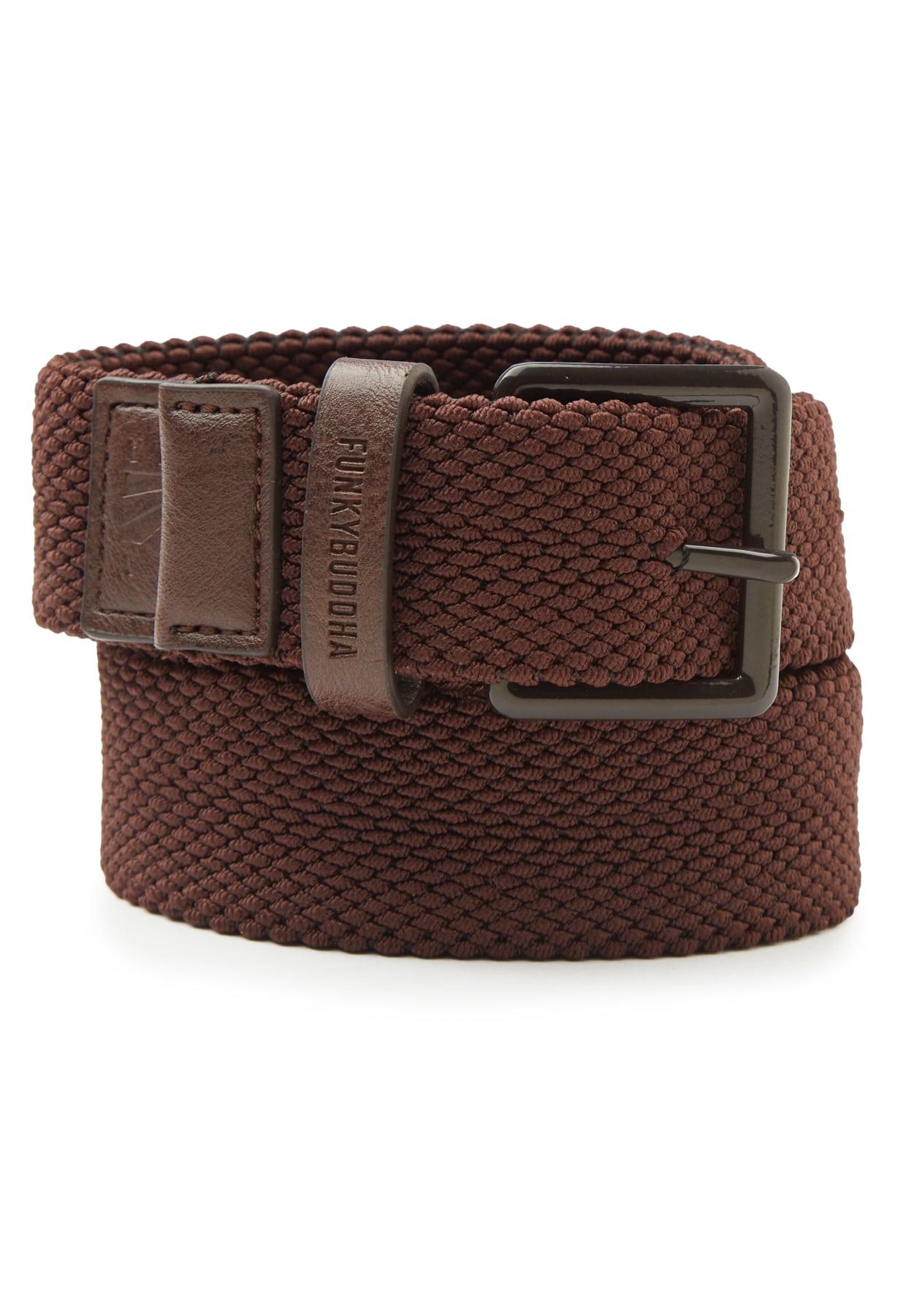Funky Buddha Ανδρική Ζώνη (FBM007-031-10-BROWN) Καφέ
