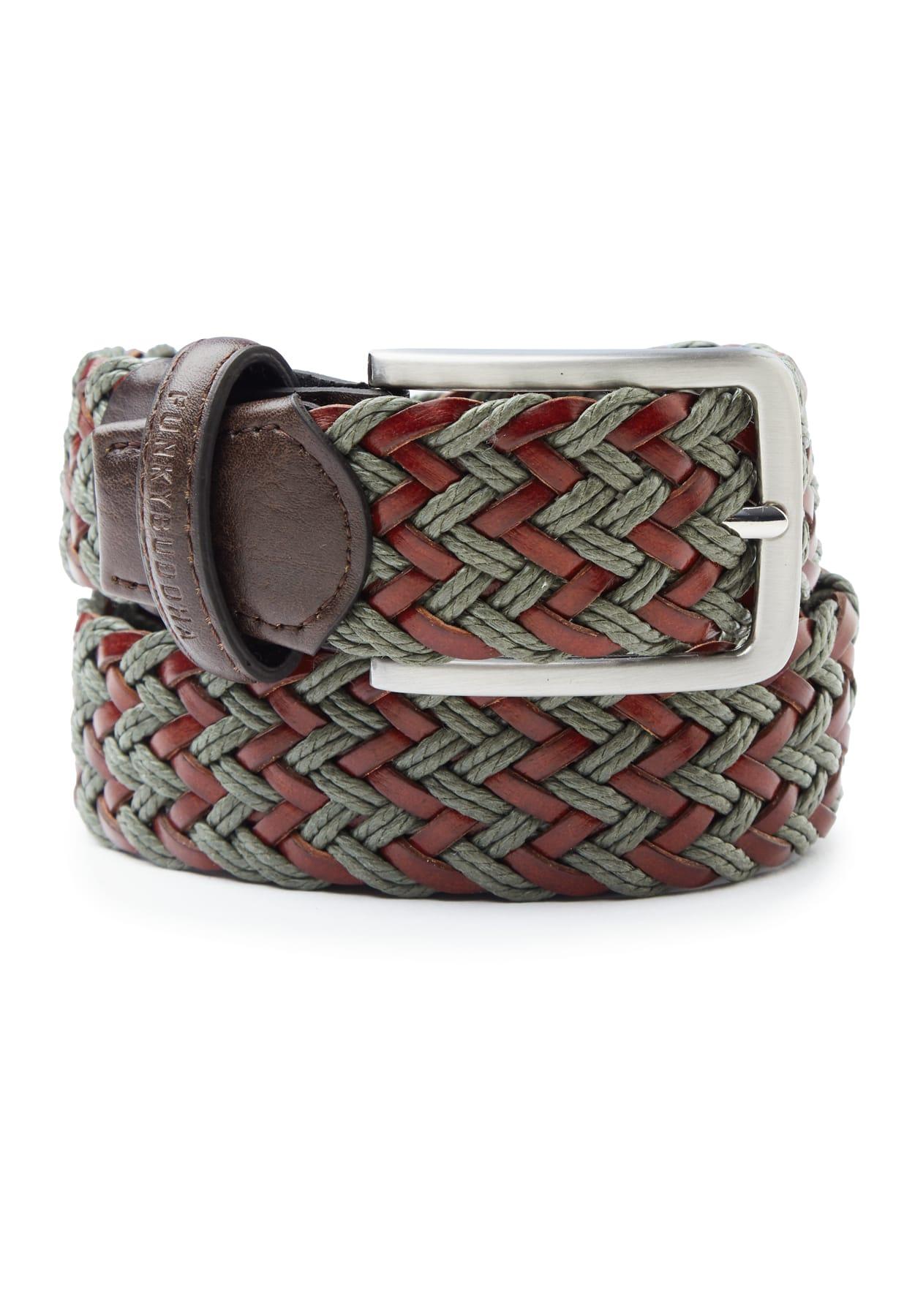 Funky Buddha Ανδρική Ζώνη (FBM007-036-10-GREEN) Πράσινο