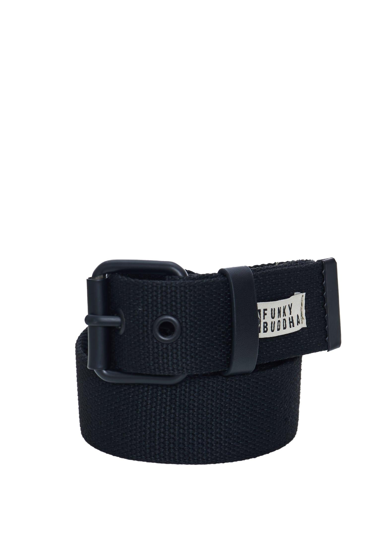 Funky Buddha Ανδρική Ζώνη (FBM007-045-10-BLACK) Μαύρο