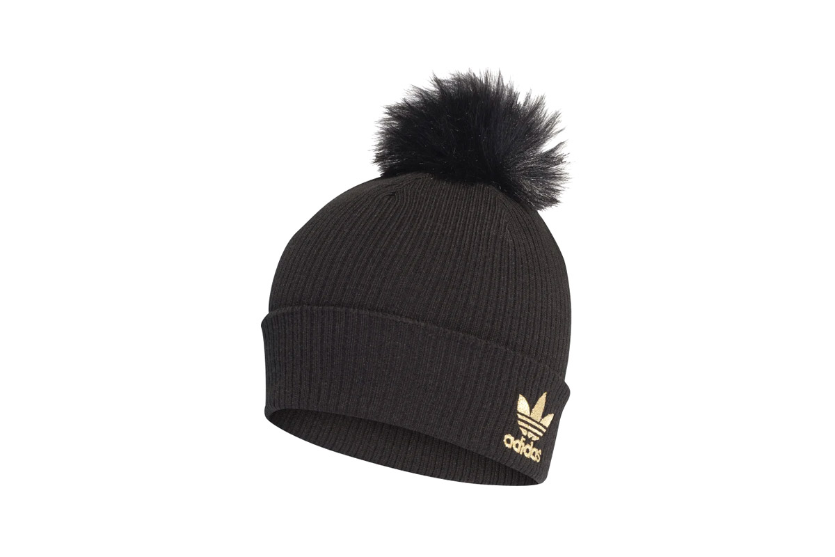 Adidas Originals W Fur Pom Beani Σκουφάκι Χειμερινό (H35531) Μαύρο