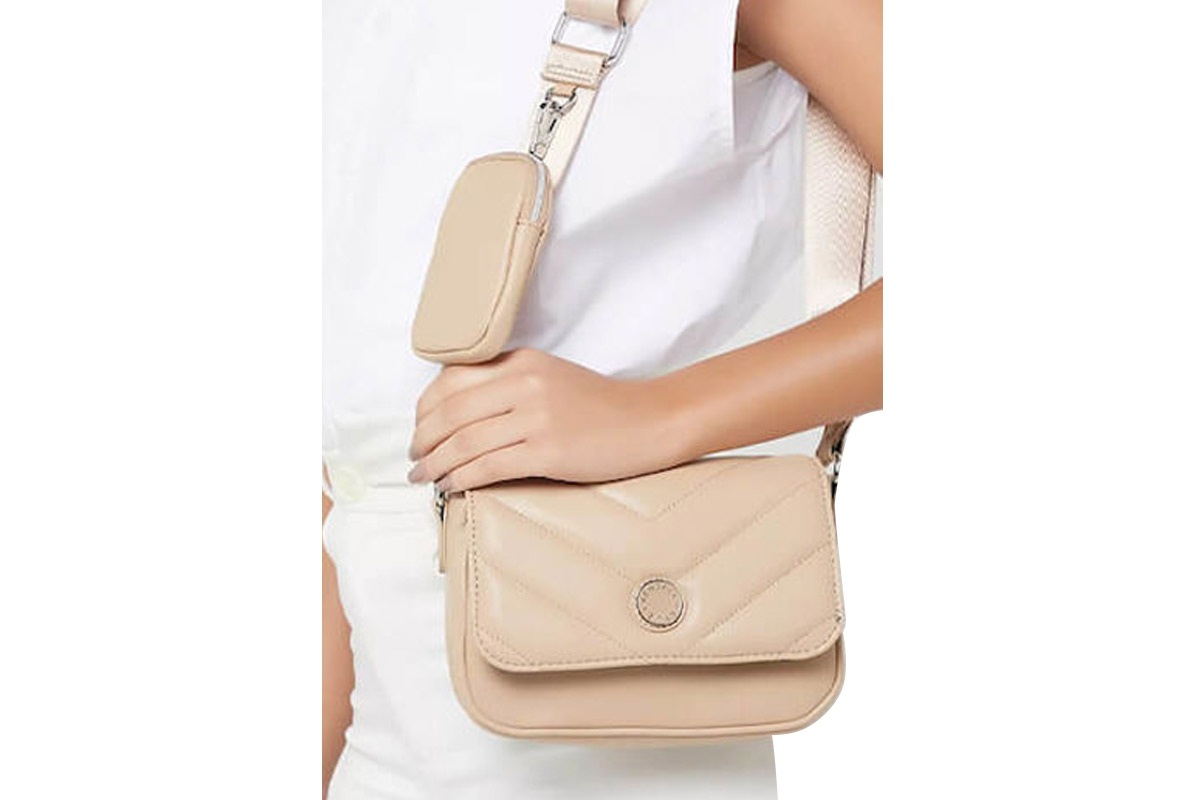 Kendall + Kylie Τσαντάκι Χιαστί - Ώμου (HBKK-322-0004-36) Καφέ