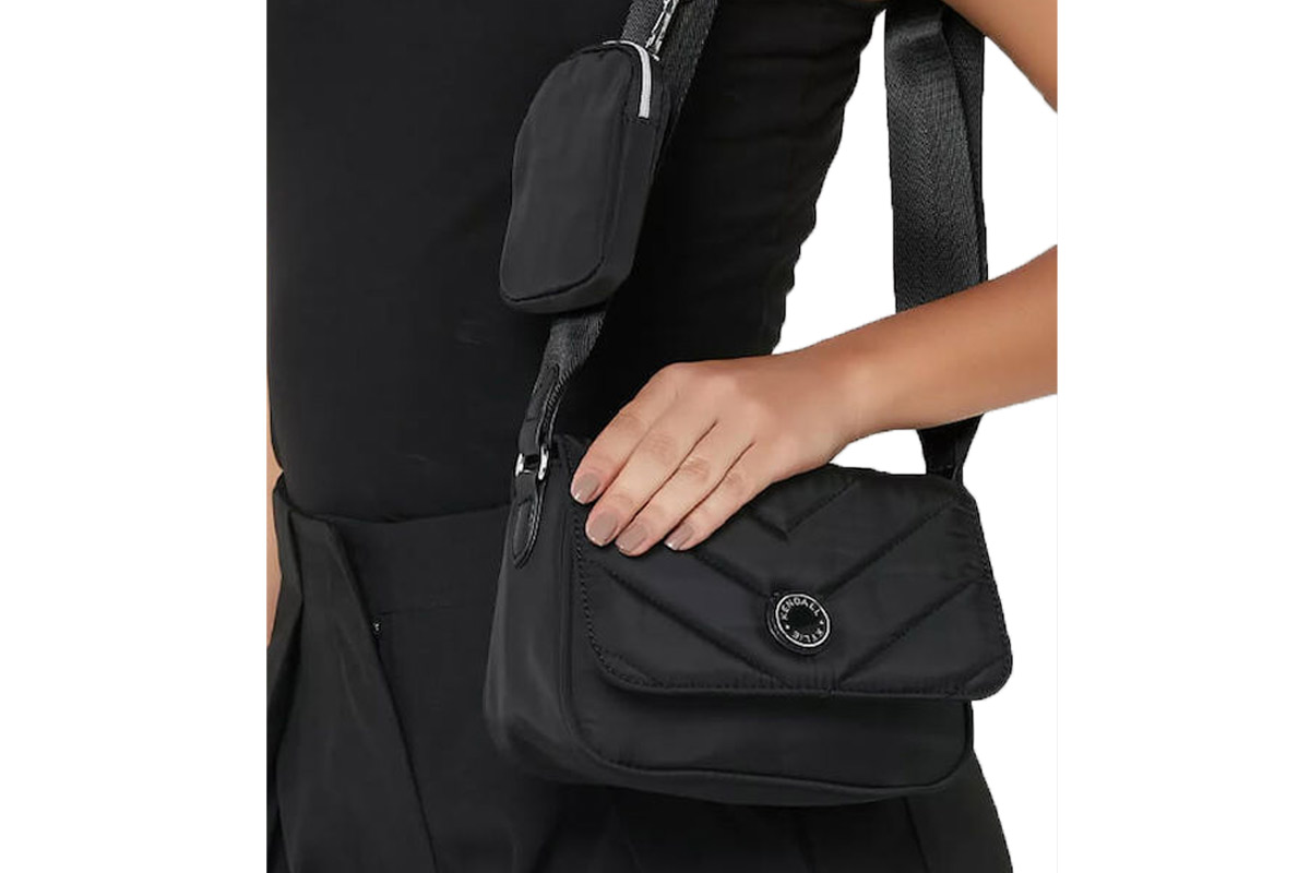 Kendall + Kylie Τσαντάκι Χιαστί - Ώμου (HBKK-322-0004-95) Μαύρο