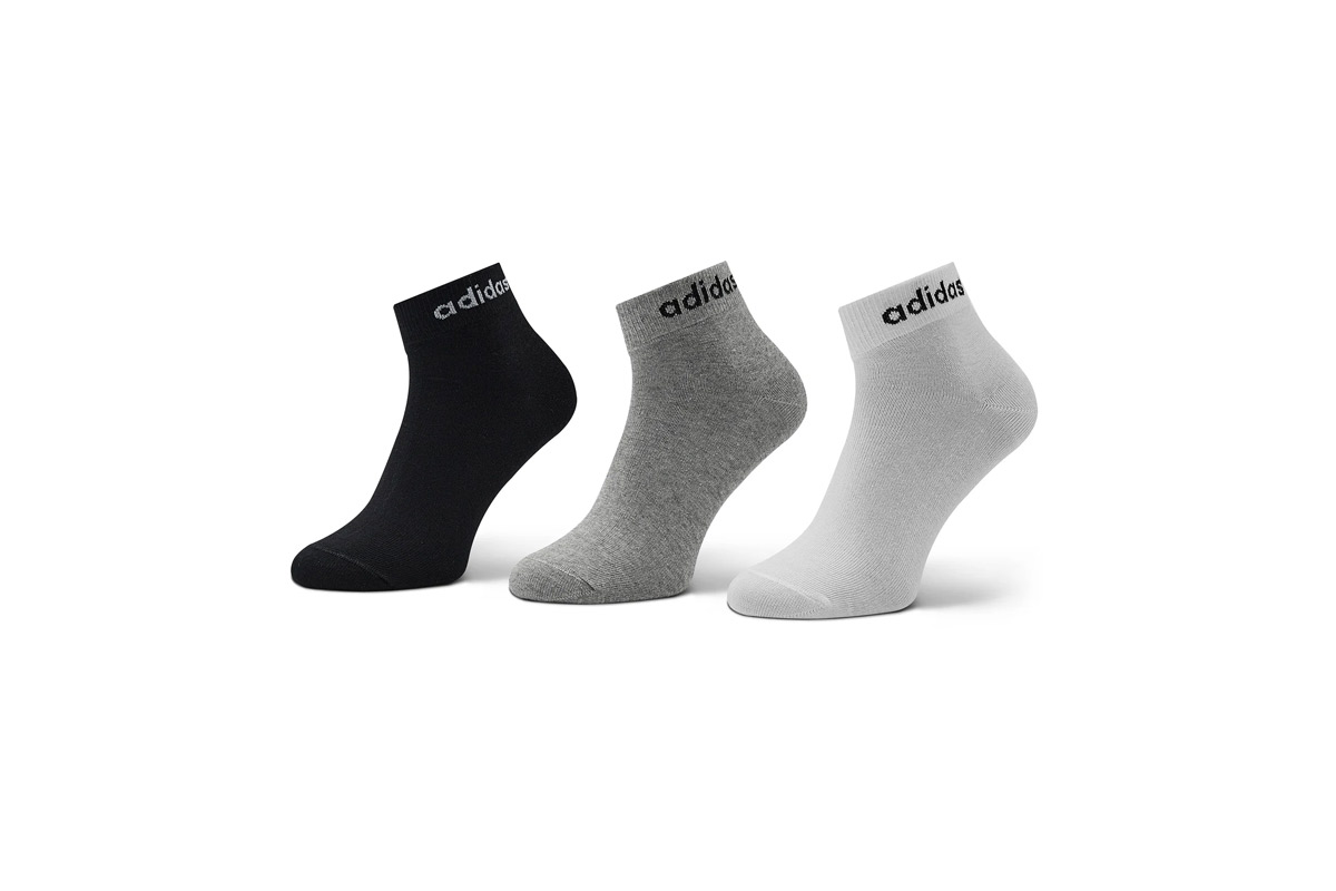 Adidas Performance T Lin Ankle 3P Κάλτσες Μέχρι Τον Αστράγαλο 3Τεμάχια IC1306 Μαύρο