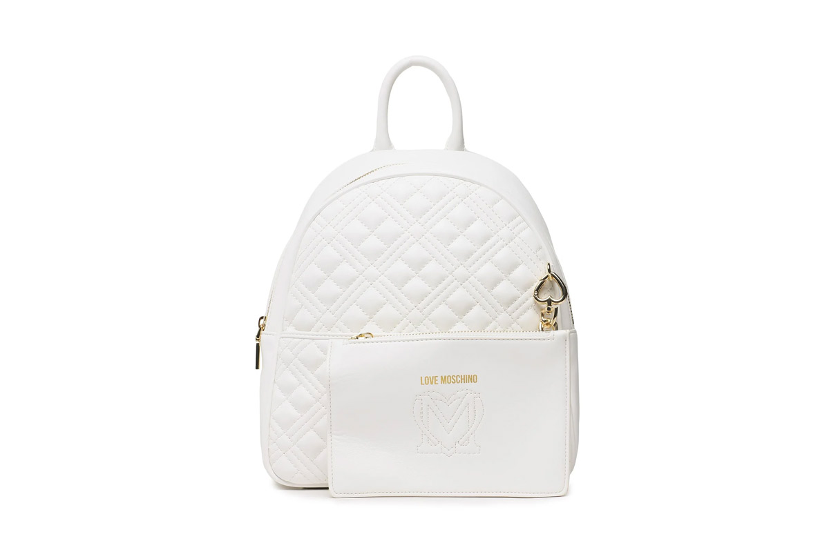Love Moschino Borsa Σάκος Πλάτης (JC4018PP1GLA0120) Λευκό