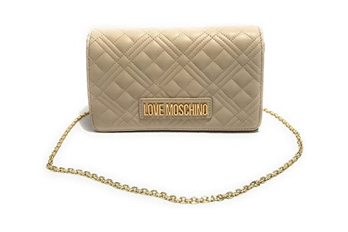 Love Moschino Borsa Quilted Τσαντάκι Χιαστί - Ώμου (JC4079PP0GLA0103) Καφέ