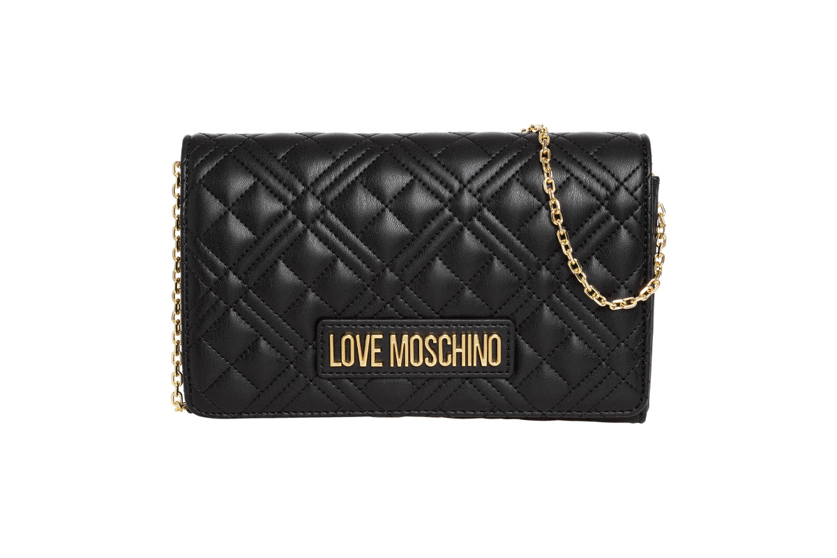 Love Moschino Borsa Quilted Τσαντάκι Χιαστί - Ώμου (JC4079PP1GLA0000) Μαύρο