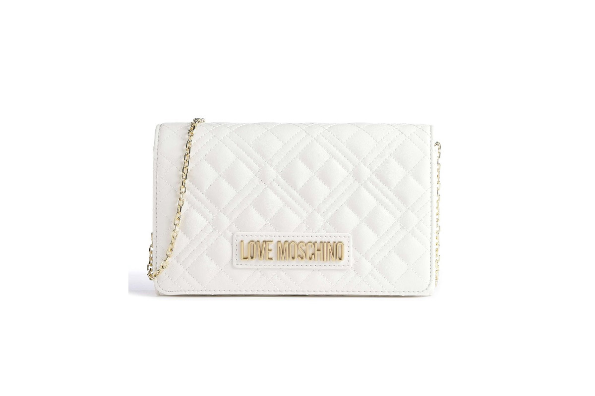 Love Moschino Borsa Quilted Τσαντάκι Χιαστί - Ώμου (JC4079PP1GLA0120) Λευκό