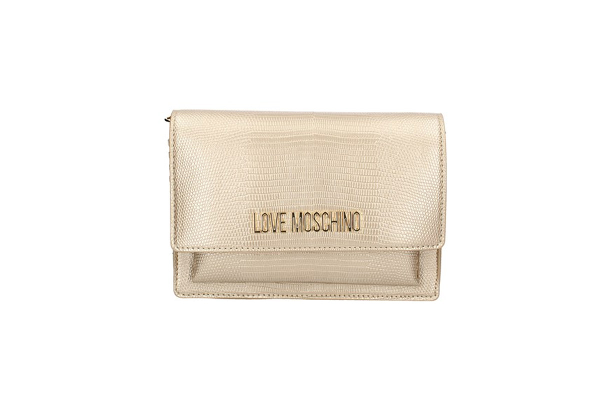 Love Moschino Borsa Lizard Τσαντάκι Χιαστί - Ώμου (JC4095PP0GKP0901) Χρυσό