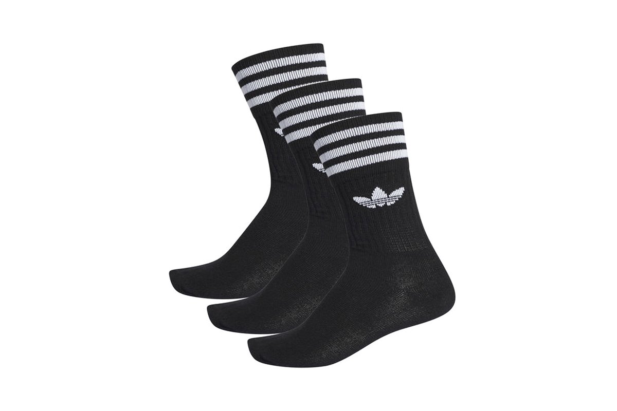 Adidas Originals Solid Crew Sock (S21490) ΜΑΥΡΟ