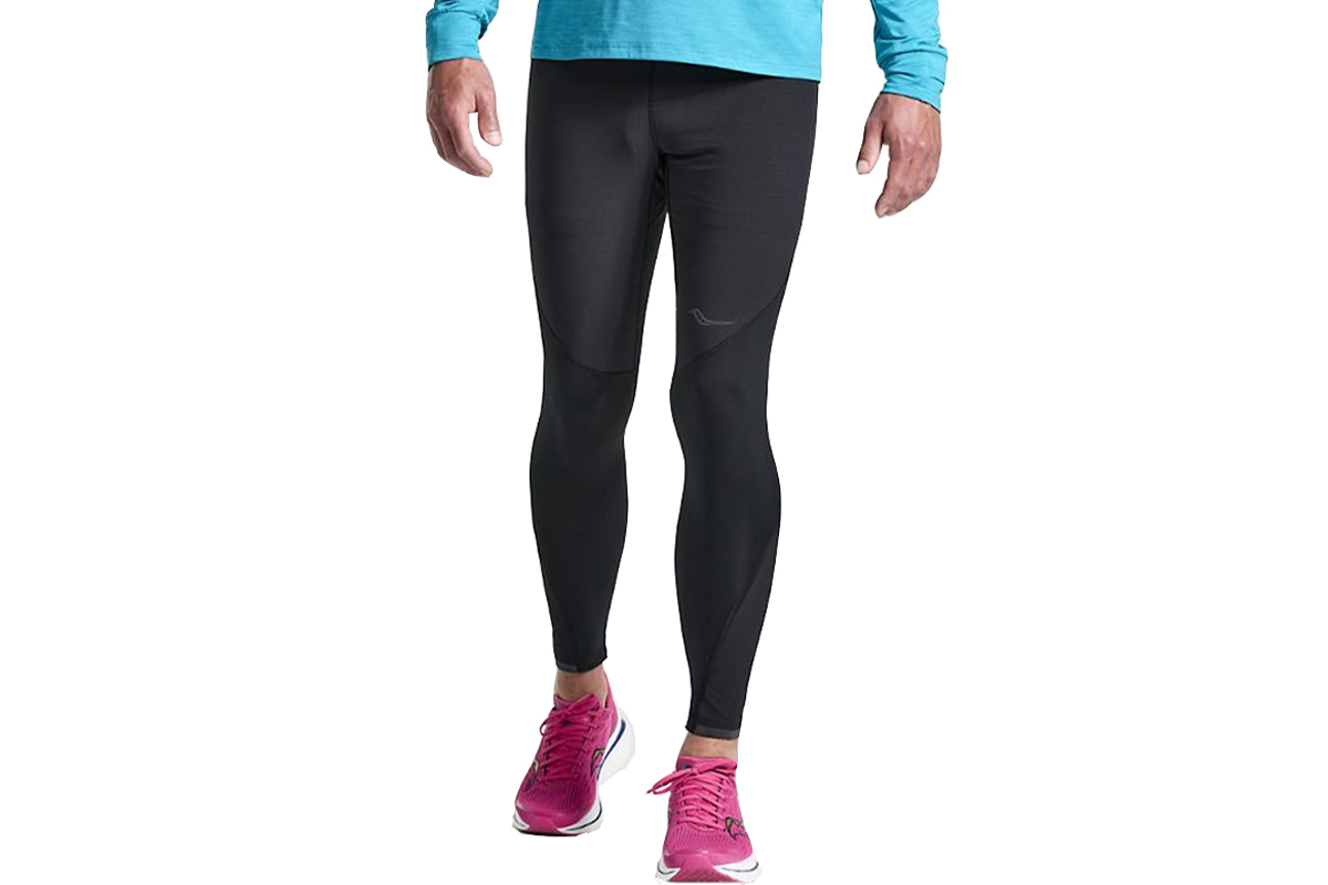 Saucony Boulder Wind Tight Κολάν Μακρύ Ανδρικό (SAM800310-BK) Μαύρο