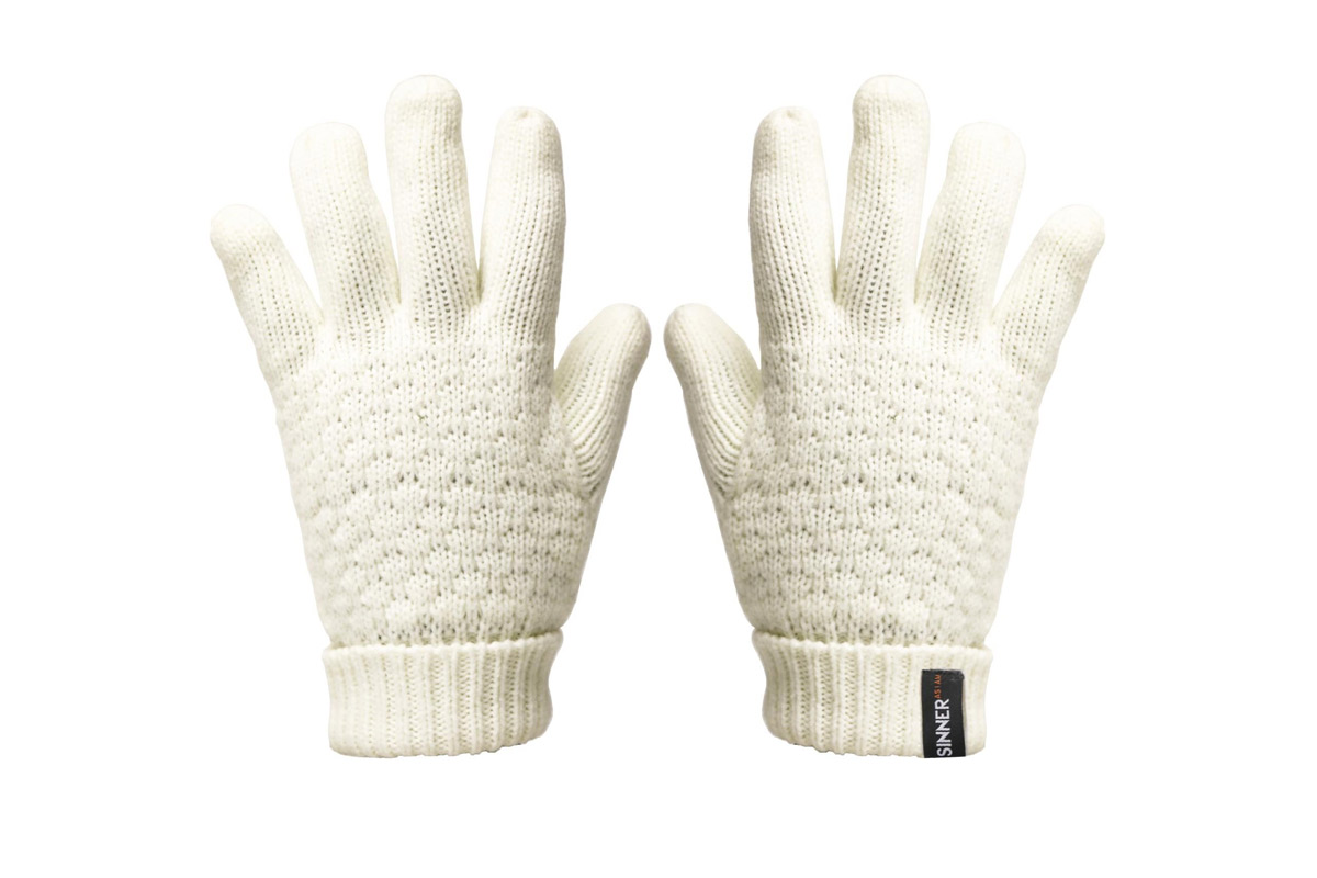 Sinner Zion Knitted Glove Γάντια Χειμερινά (SIGL-208-30) Λευκό